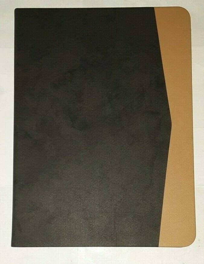 FULL PROTECTION PU LEATHER FOLIO CASE FOR IPAD PRO 10.5 BLACK/TAN unsealed nib