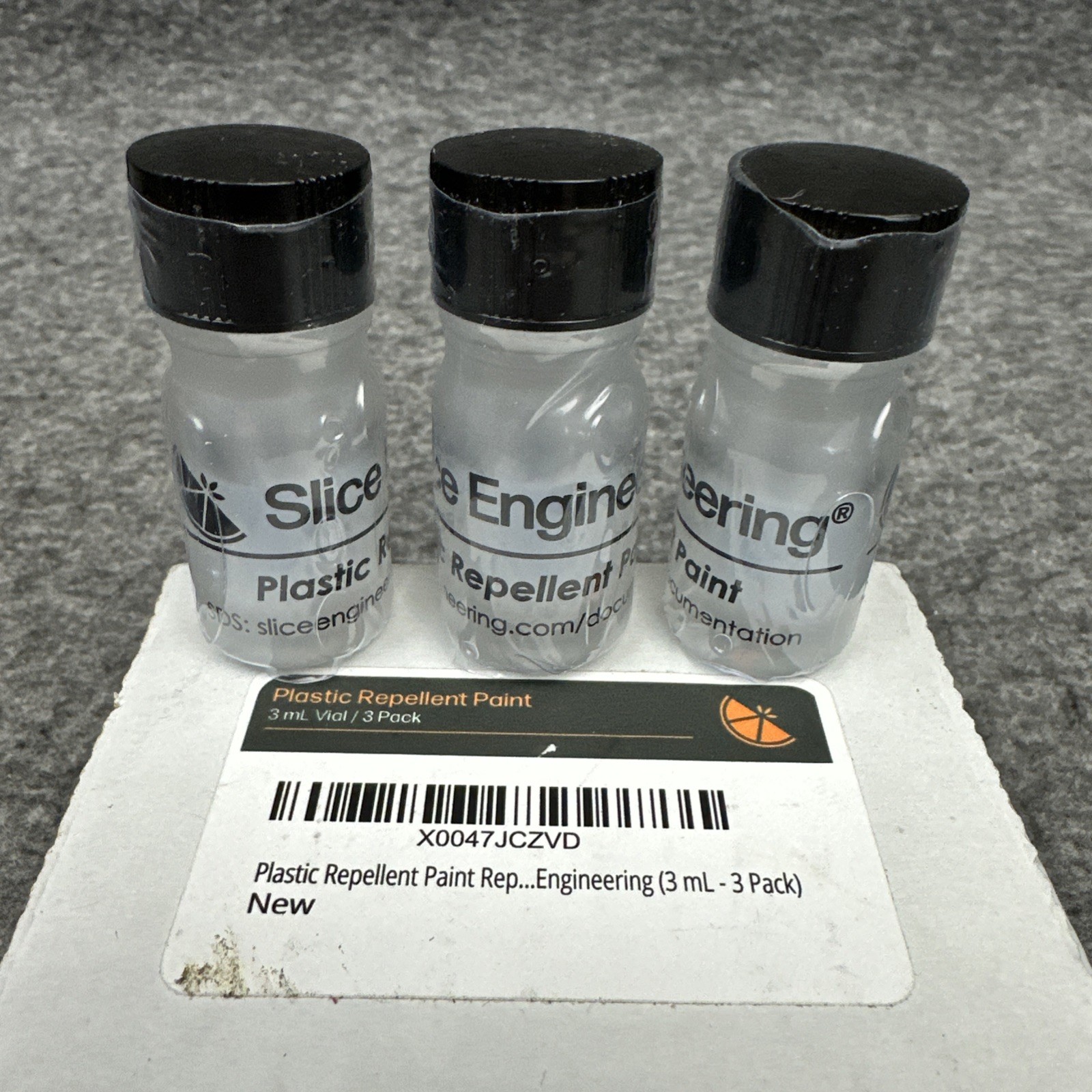 Slice Engineering Plastic Repellent Paint 3mL 3-Pack for 3D Printer Nozzle