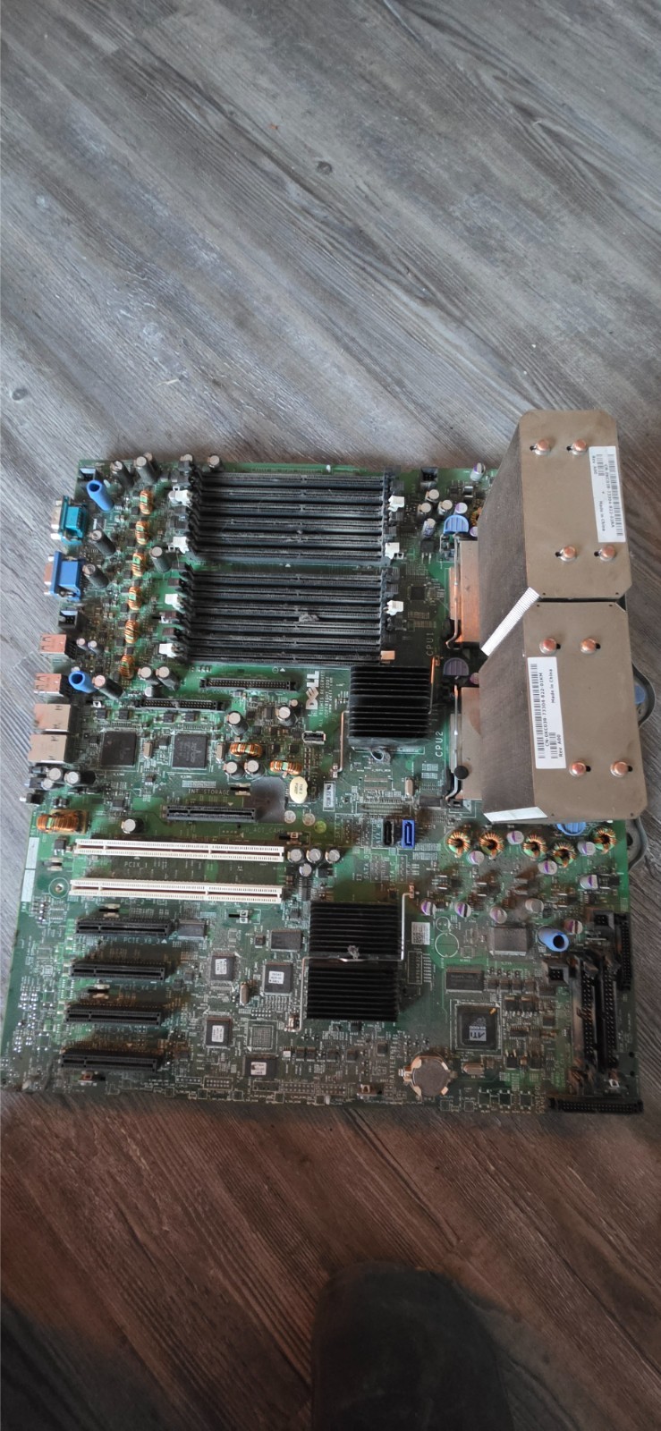 Dell PowerEdge 2900 III Motherboard 0NX642 Dual CPU + Heatsinks Untested As-Is