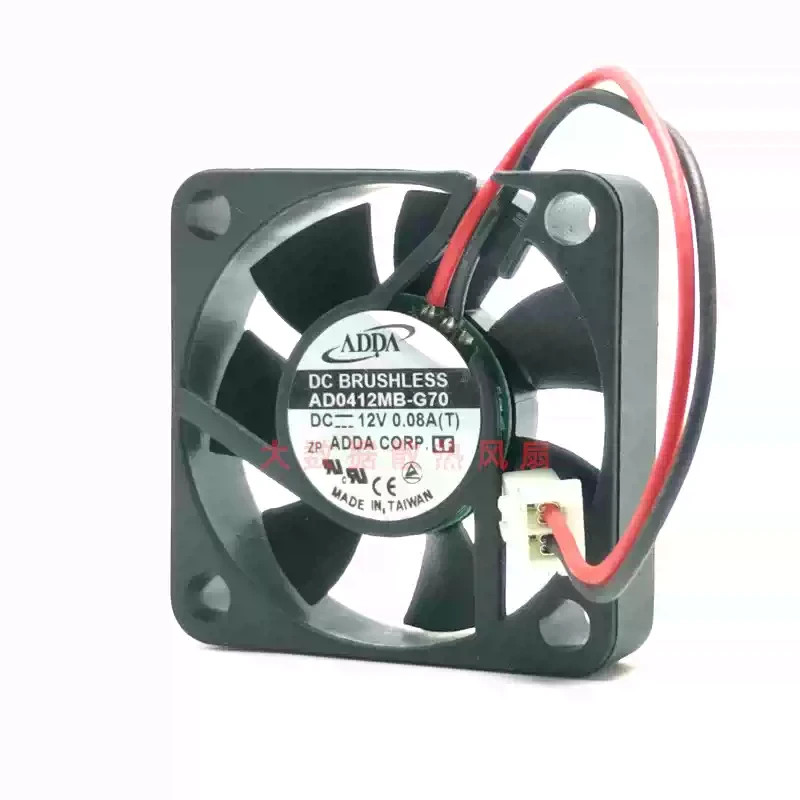 1PCS ADDA 4010 AD0412MB-G70 12V DC 0.08A 4CM 2-Pin Dual-Ball Bearing Silent Fan