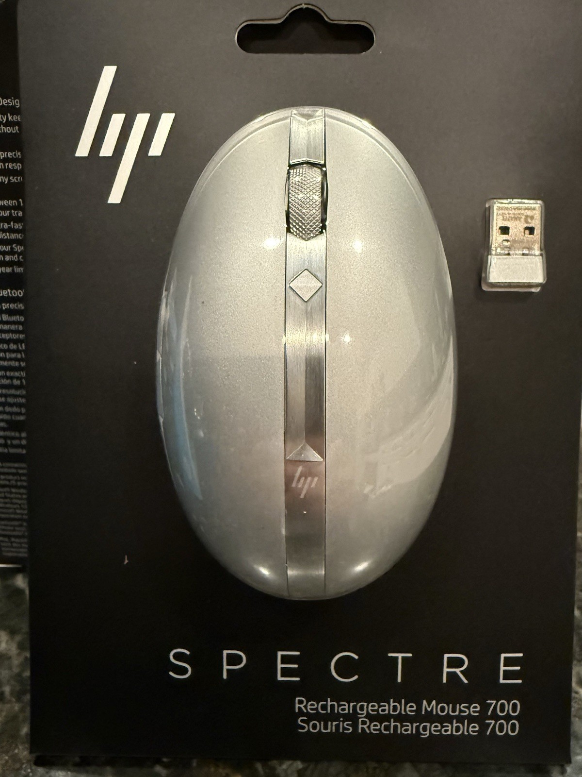 HP Spectre 700 Multi-Device, Bluetooth Mouse - Natural Silver —New in Box—