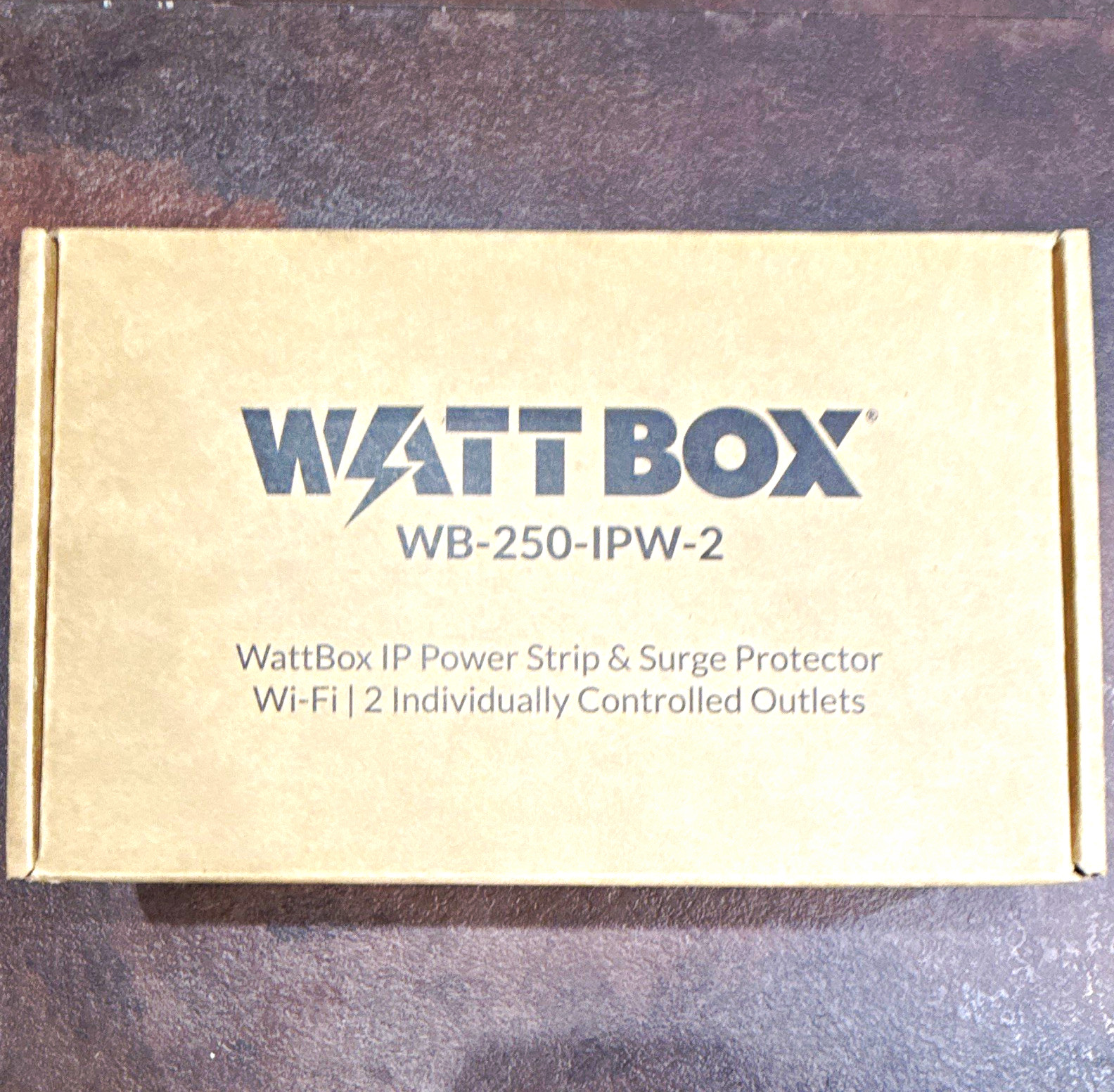 WattBox WB-250-IPW-2 Wi-Fi IP Power Strip Surge Protector, 2 Outlets
