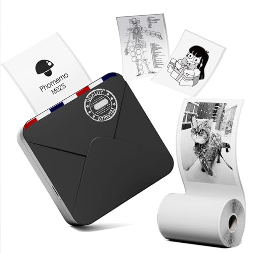 Phomemo M02S Mobile Printer Smartphone Compatible Mini Printer Thermal Printer
