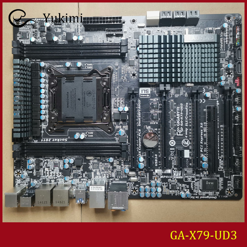 FOR GIGABYTE GA-X79-UD3 DDR3*4 32GB LGA 2011 ATX Motherboard Test OK