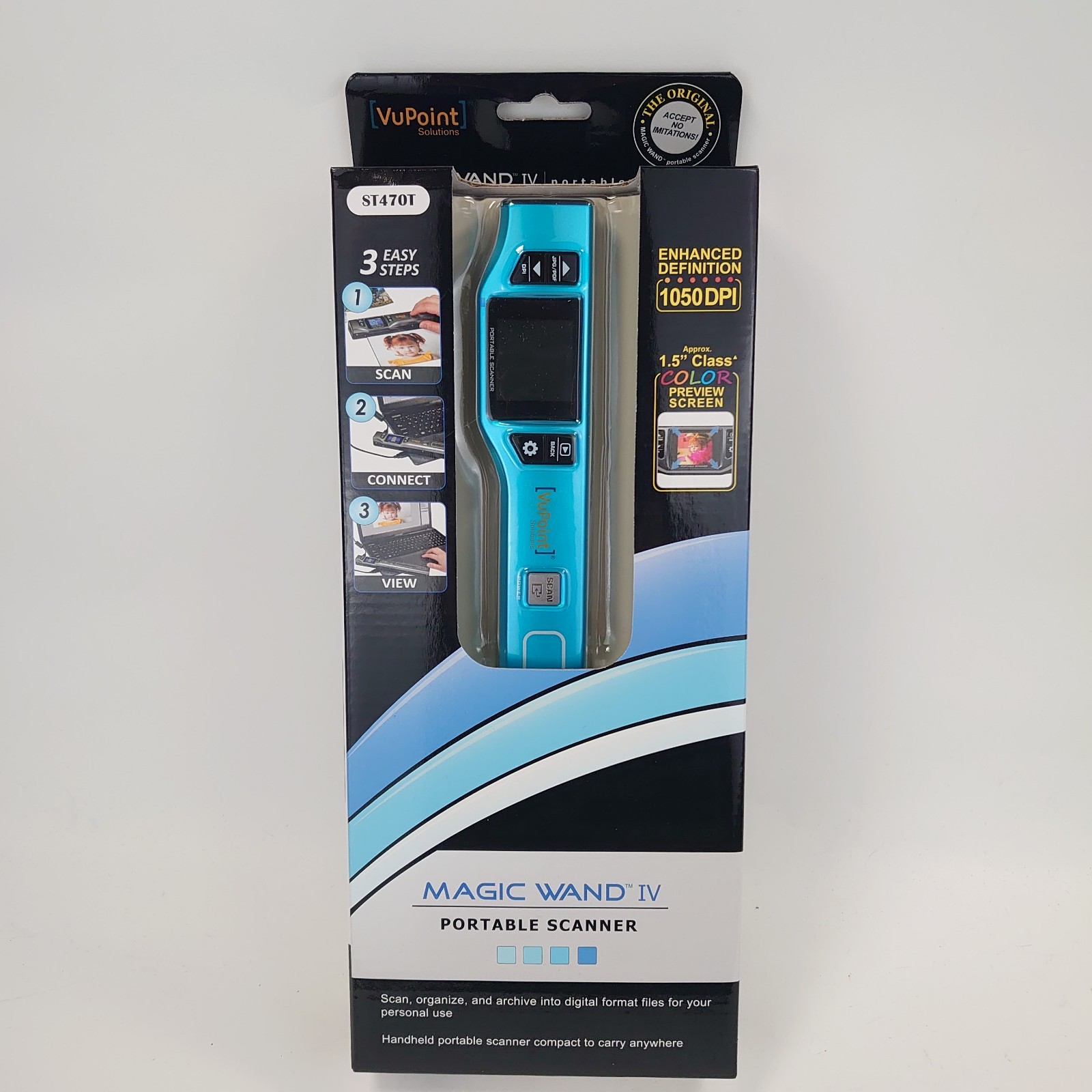 VuPoint Portable Scanner Magic Wand IV Archive Digitize Handheld Mac&PC