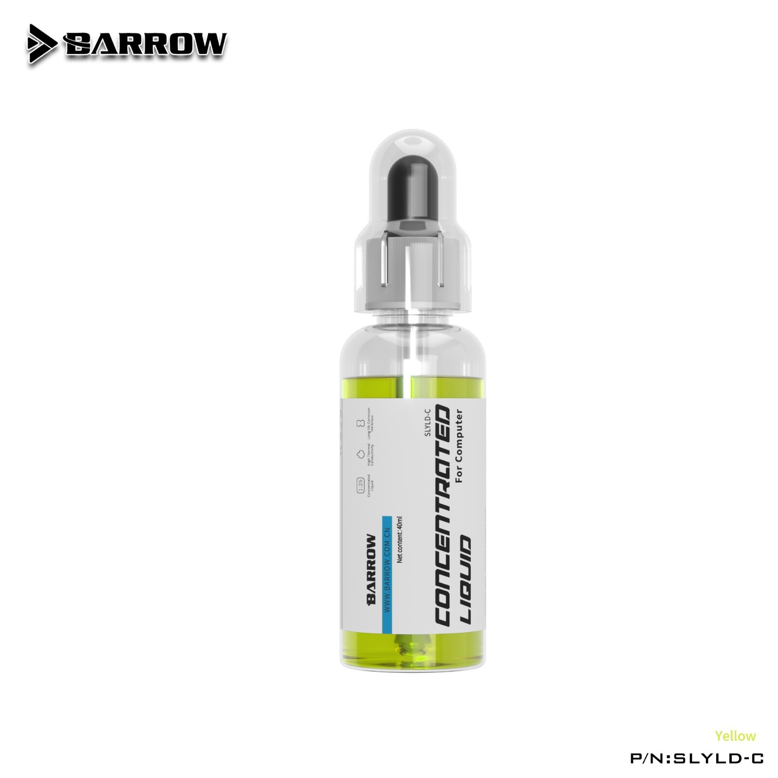 Barrow Concentrated Water Cooling PC Liquid Coolant 40ML SLYLD-C UV Yellow Green