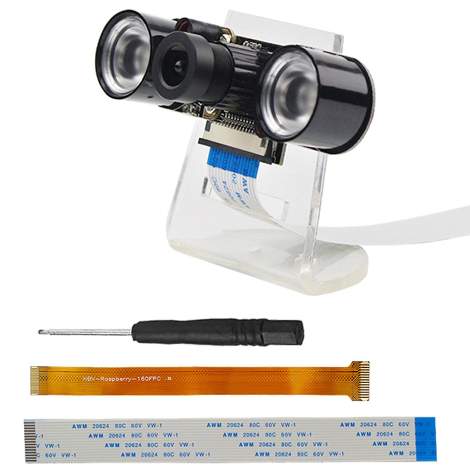 1/4in Night Vision IR Camera Module For Raspberry Pi 4 Model B /3B+/3B/Zero/W/WH