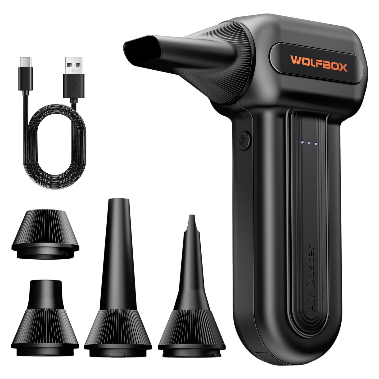 3-Speed Cordless Electric Compressed Air Duster - Powerful, Adjustable Blower