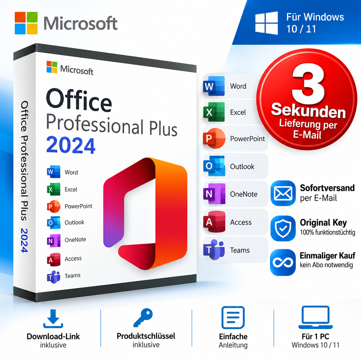 MS Office 2024 Professional Plus Full Version License Key Email Ships Immediately 24
