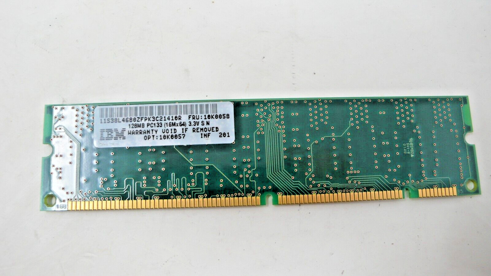 Infineon 128MB , PC-133U , SDRAM , 168 pin , Model # HYS64V16300GU-7-C2