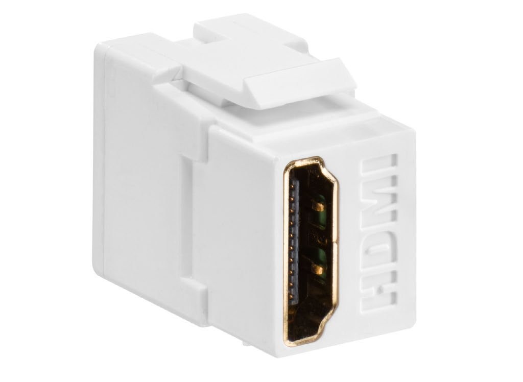 Feed Through QuickPort HDMI Connector 40834-W White