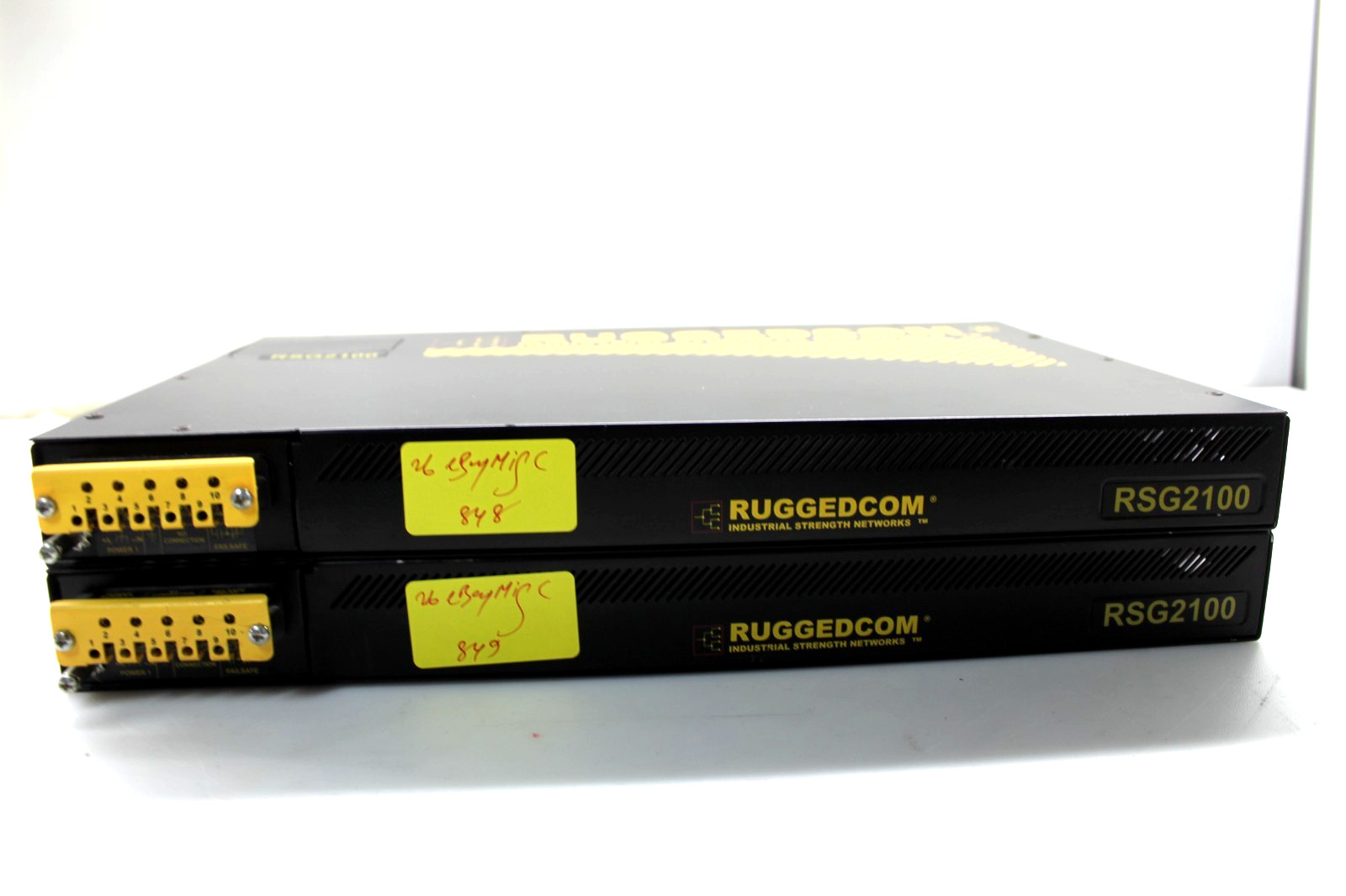 LOT OF 02 Ruggedcom RSG2100 NETWORK Rugged switch - Power Tested