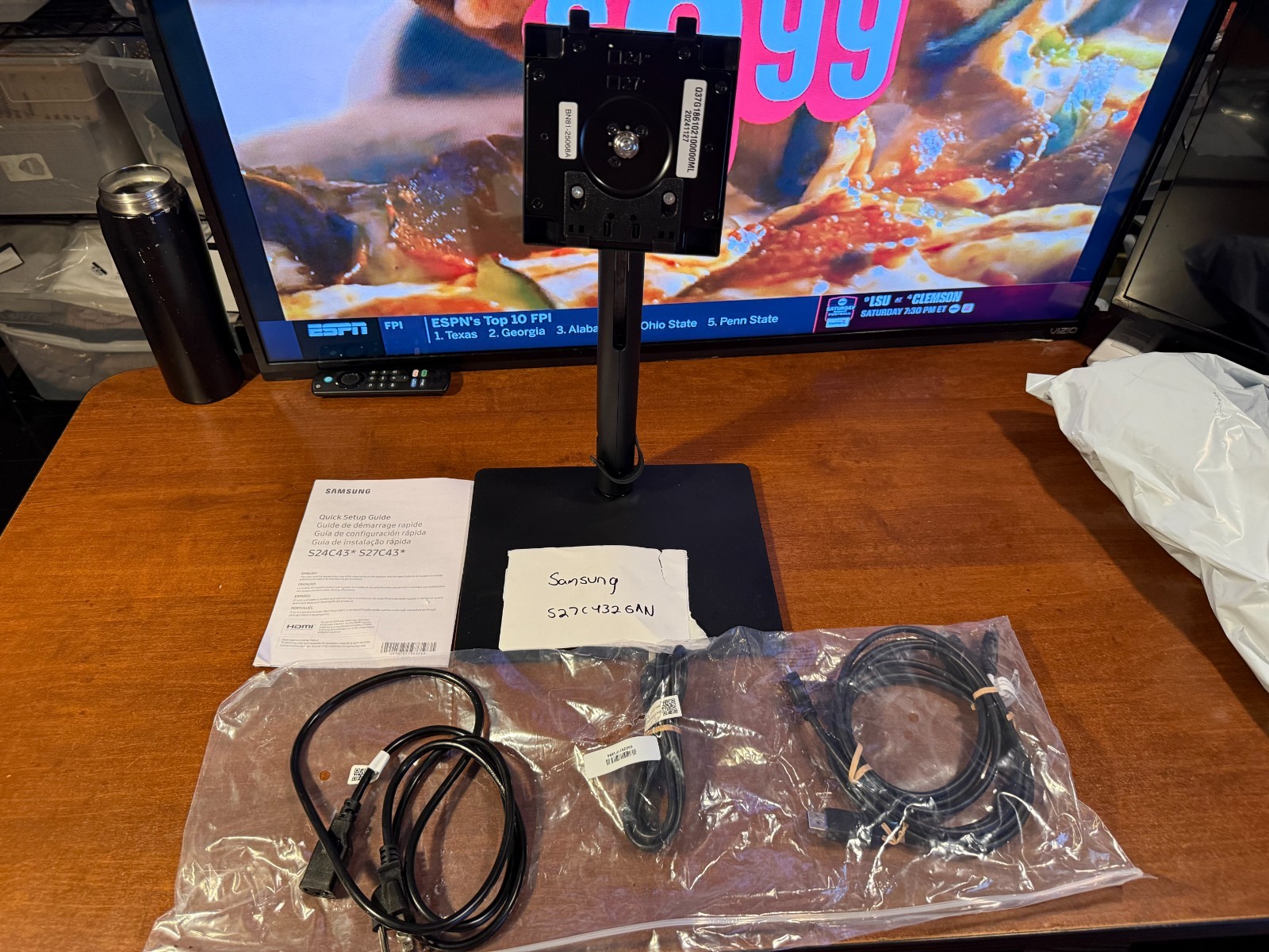 Samsung S27C432GAN Monitor Black Stand Base WITH ACCESSORIES