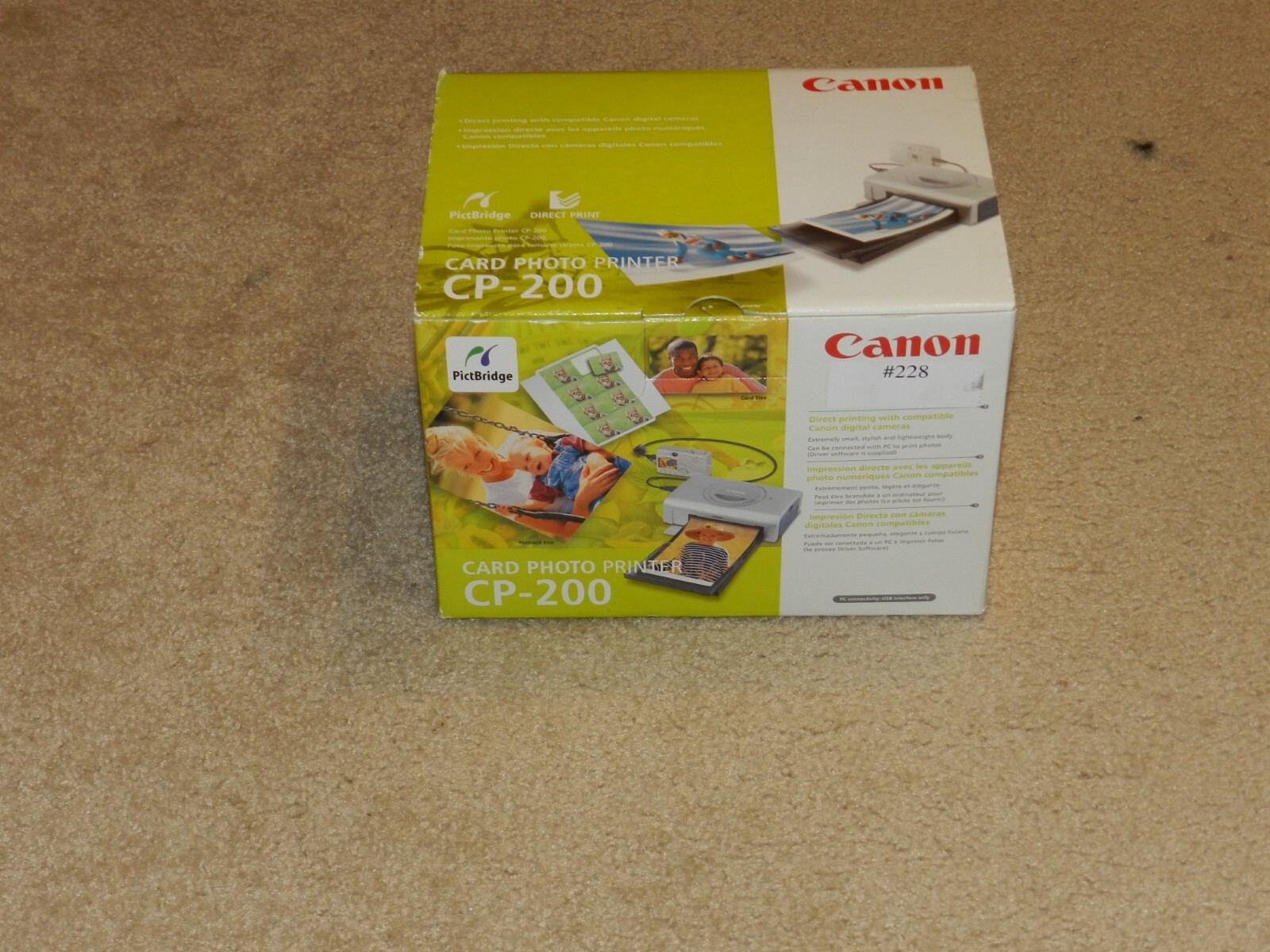 Canon Selphy CP-200 Workgroup Thermal 4x6 Photo Postcard Compact Printer NEW