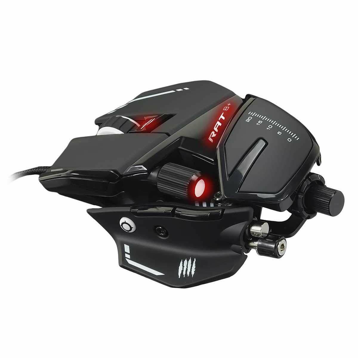 Mad Catz (Mad Cats) R.A. T.8 Plus Wired Gaming Mouse FPS Up to 16000 DPI Step-ad