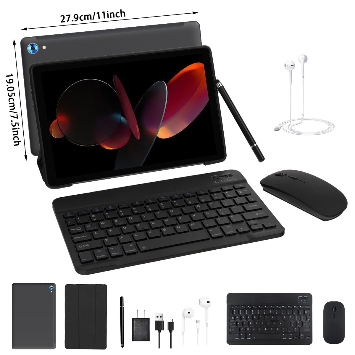 Urao 10.1 Android 15 Touch Tablet Octa-Core 24GB RAM 128GB ROM WiFi Dual Camera