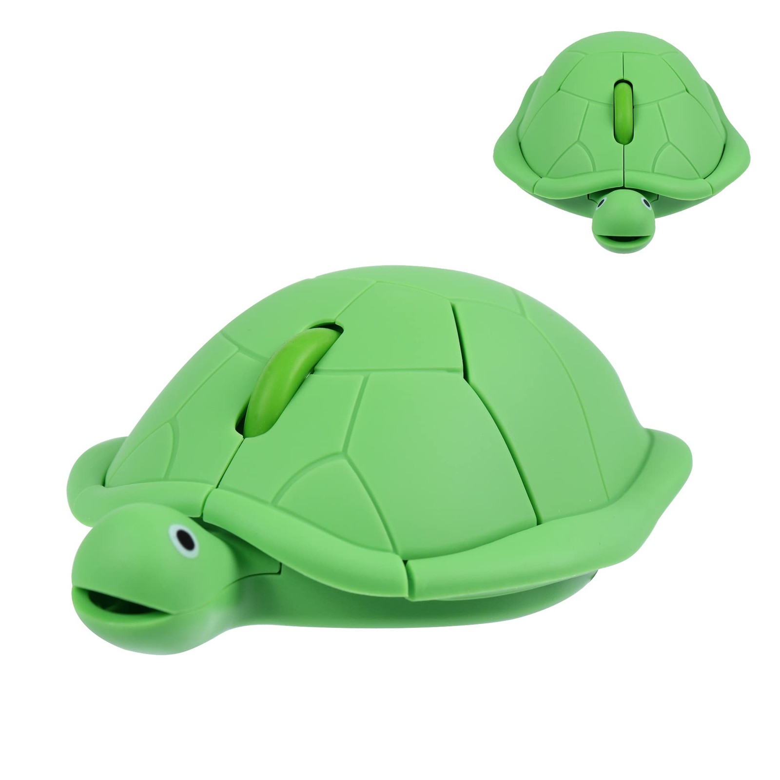 Cute Green Turtle Shape Wireless Mouse Quiet Optical USB 1600 DPI 3 Buttons PC