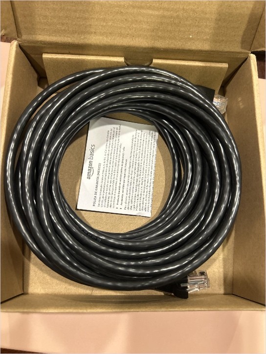 25 ft Amazon Basics RJ45 Cat-6 Ethernet Cable, Fast Gaming, 1Gbps Transfer Speed