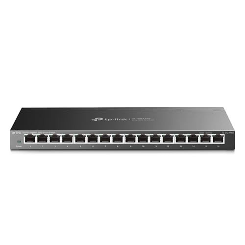 16 Port Gigabit Switch, Metal Casing, RJ45, Plug & Play Network Switch