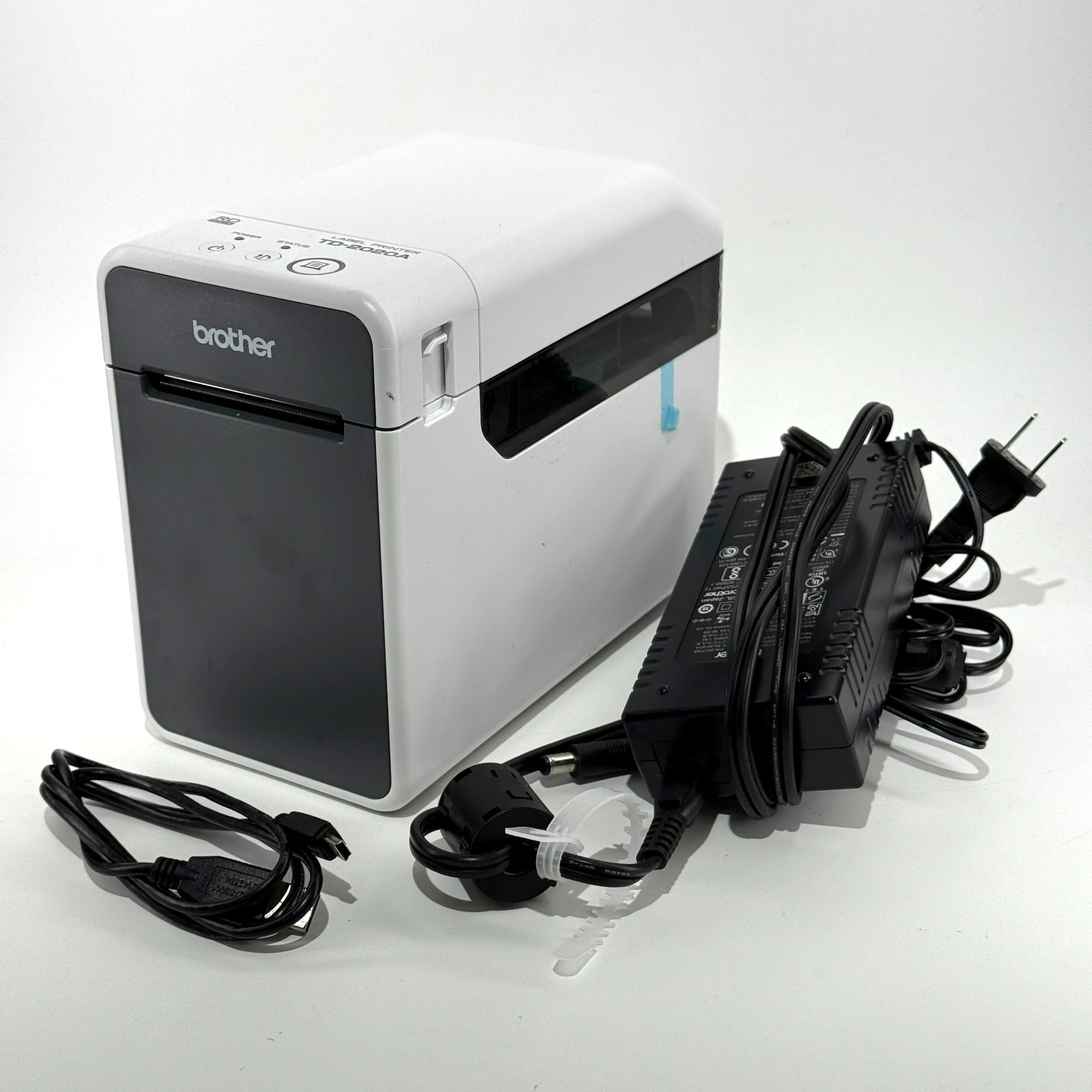 Brother TD-2020A Direct Thermal Label Printer with AC adapter/USB Cable