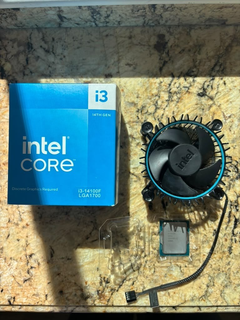 Intel Core i3-14100F 14th Gen LGA1700 Desktop Processor w/ Stock Cooler & Box