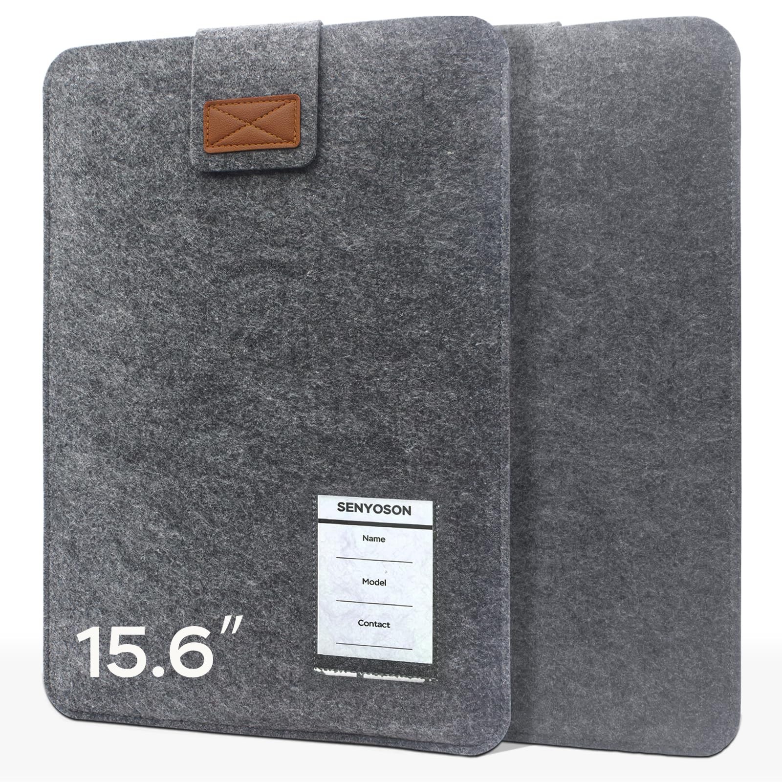 15.6 Inches Portable Monitor Sleeve Case Felt Storage Bag Screen Extender