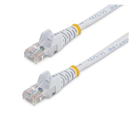 StarTech 10ft Cat5e Snagless Ethernet Cable, 5Gbps (45PATCH10WH) 10 ft White
