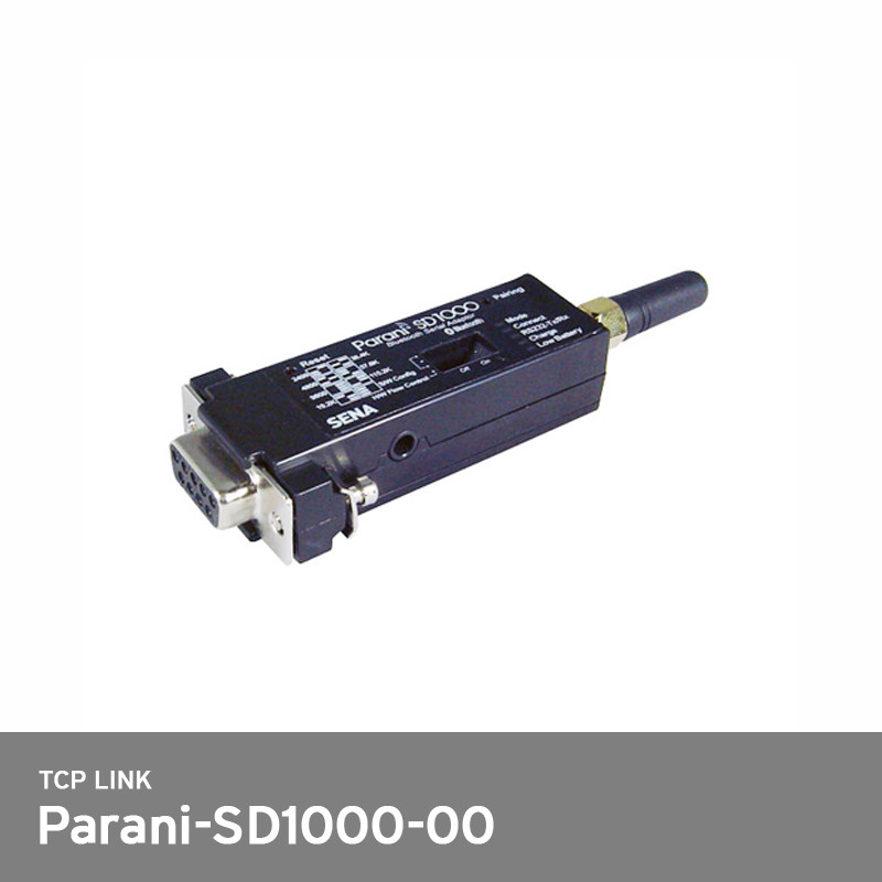 SENA Parani SD1000-00 Serial Adapter 300ft Wireless Class1 Bluetooth RS232 4-AP