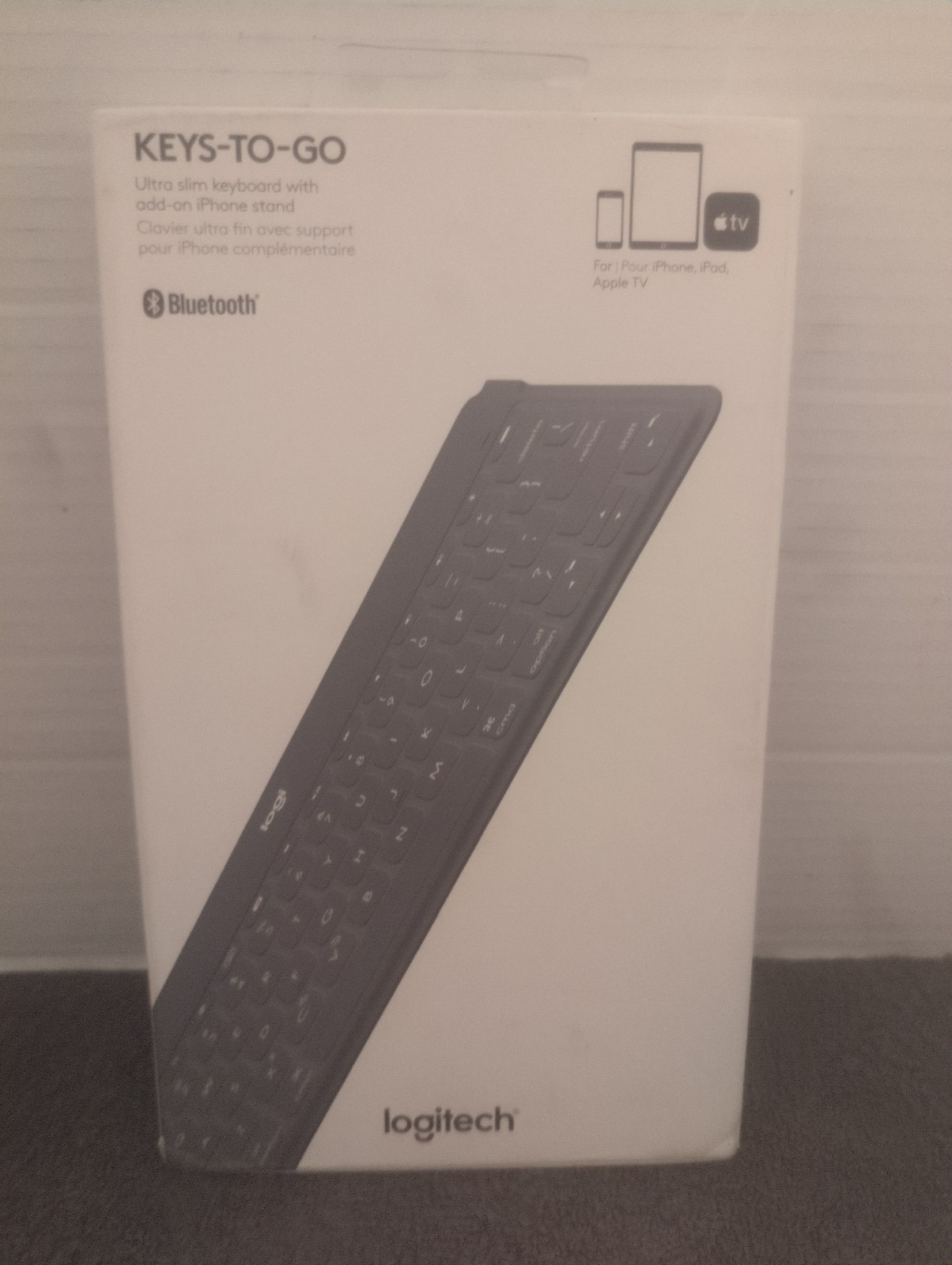 Logitech Keys to Go Wireless Keyboard - Black - New In Box - Ships Fast