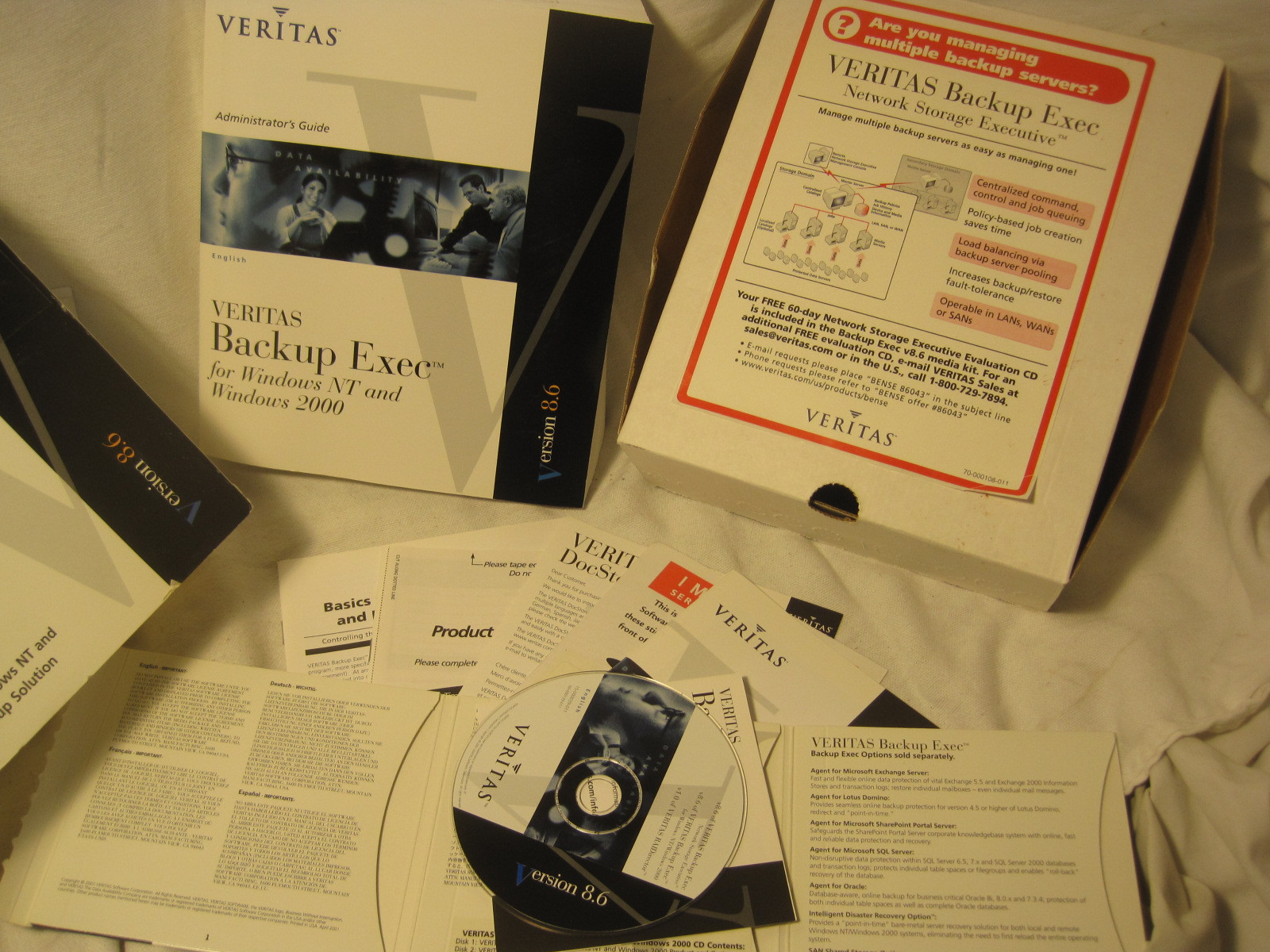 Veritas Backup Exec For Windows NT/2000 Remote Agent  Server NetWare 8.6 