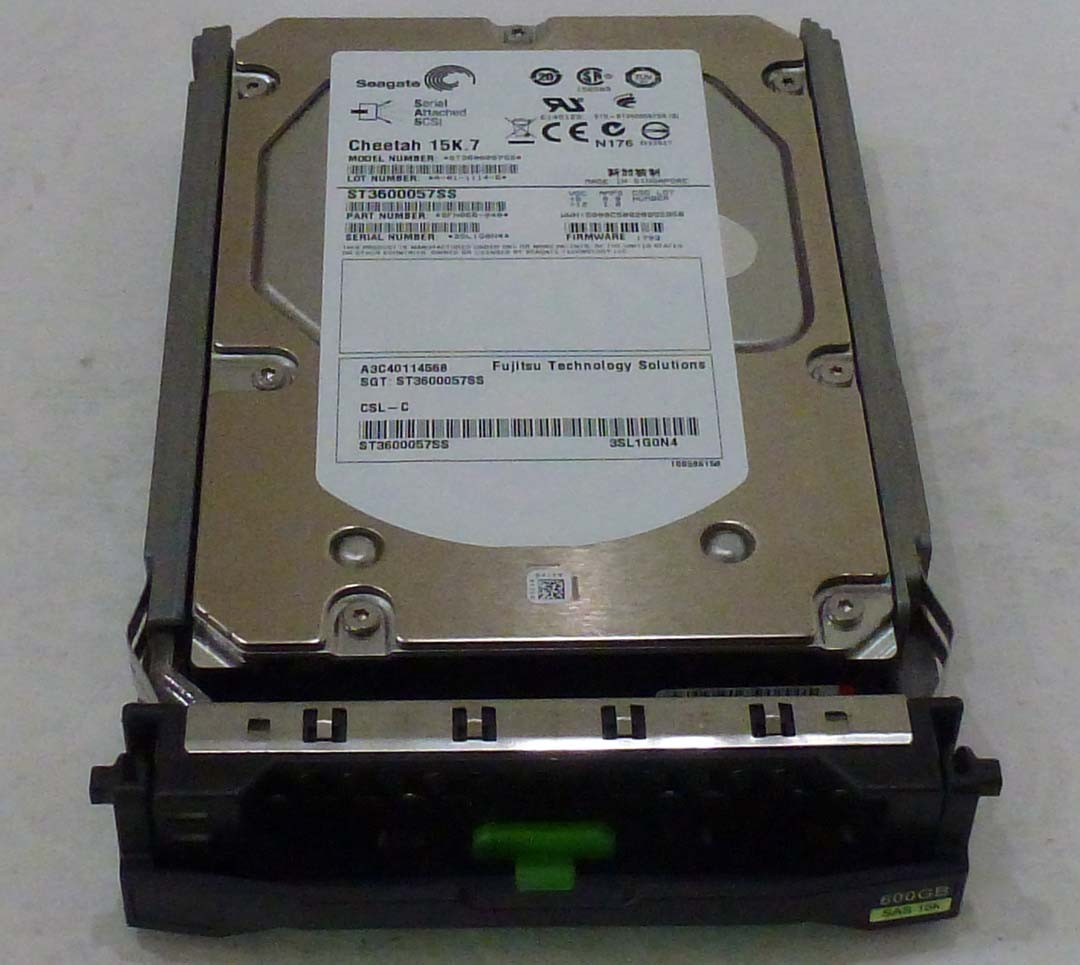 Fujitsu A3C40114568  600GB SAS 15K RPM Hard Drive ST3600057SS  9FN066-040