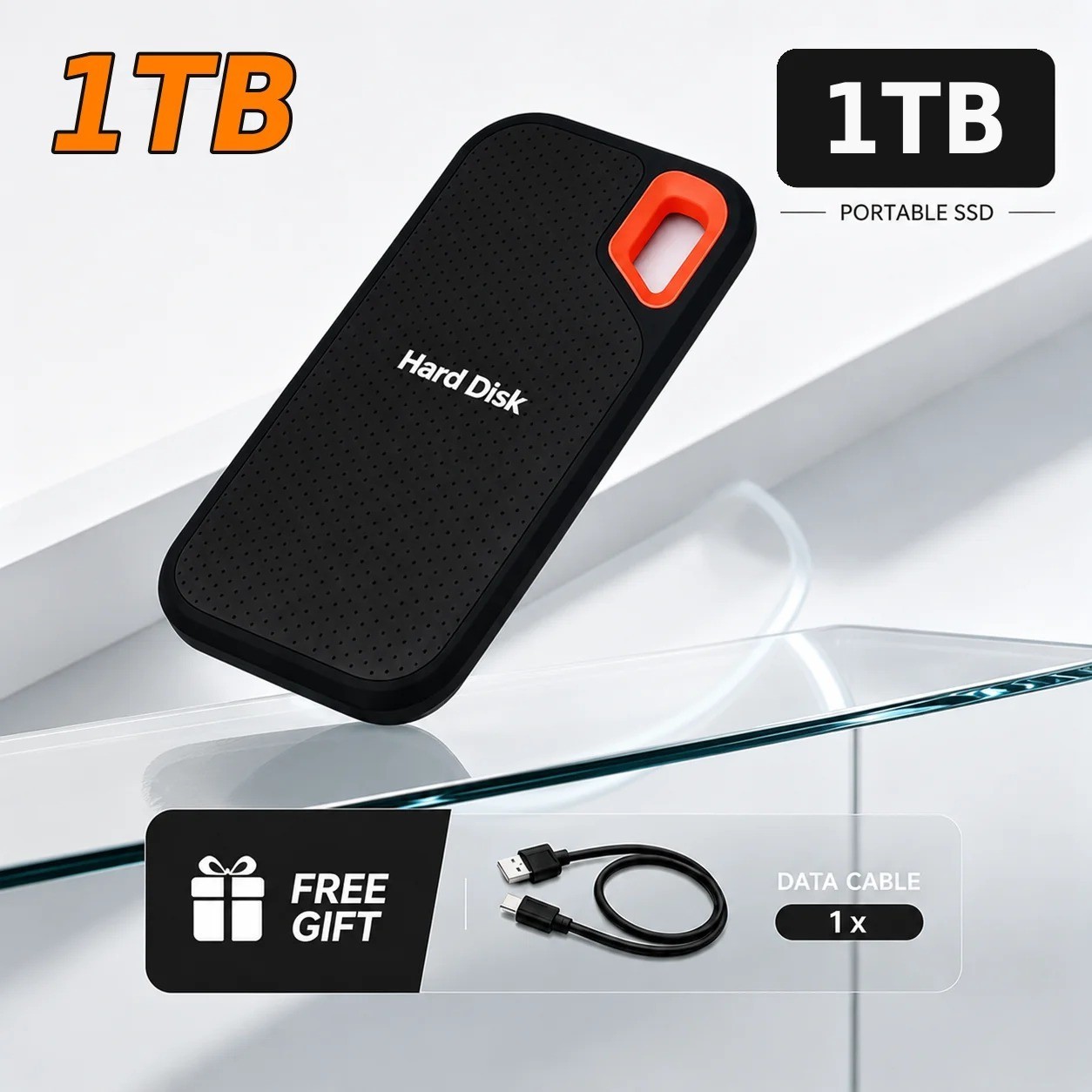 1TB 2TB Portable External SSD USB-C High Speed Storage Drive for PC Laptop