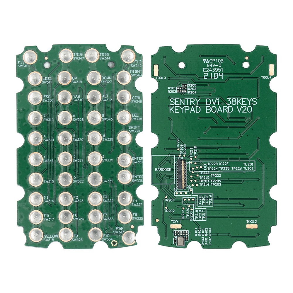 2PCS 38-Key Keypad PCB for ZEBRA MC3300 MC330K-G MC330K-R MC330K-S
