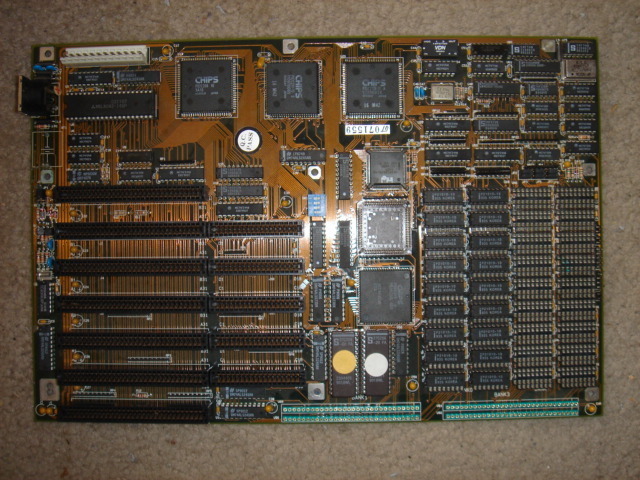 386-16SX 2MB DRAM SX BIOS CHIPS Chipset SIPP - RARE - Motherboard 8 Bit vintage