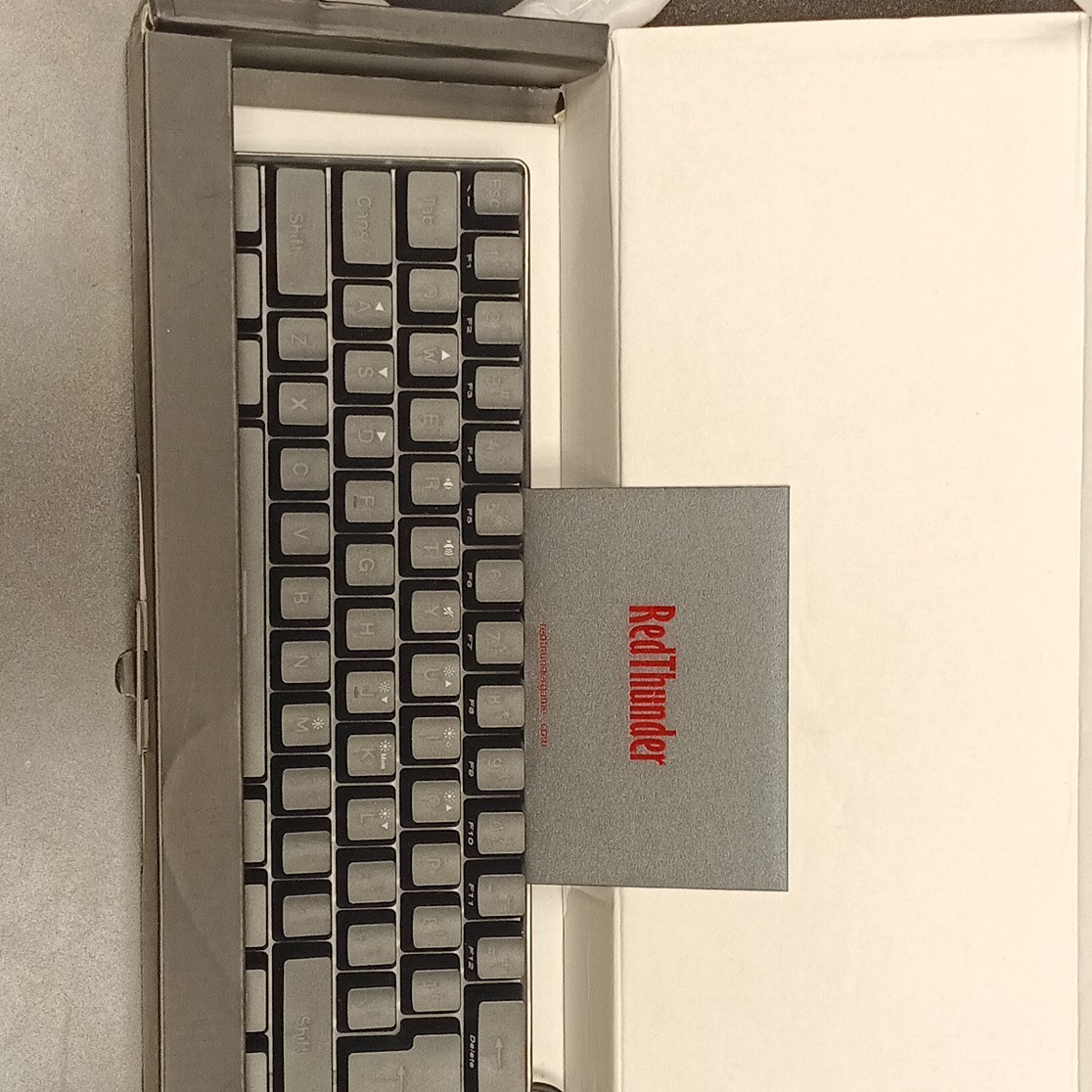 RedThunder K75 Wireless Mechanical Keyboard and Mouse Combo RGB Gradient Gray