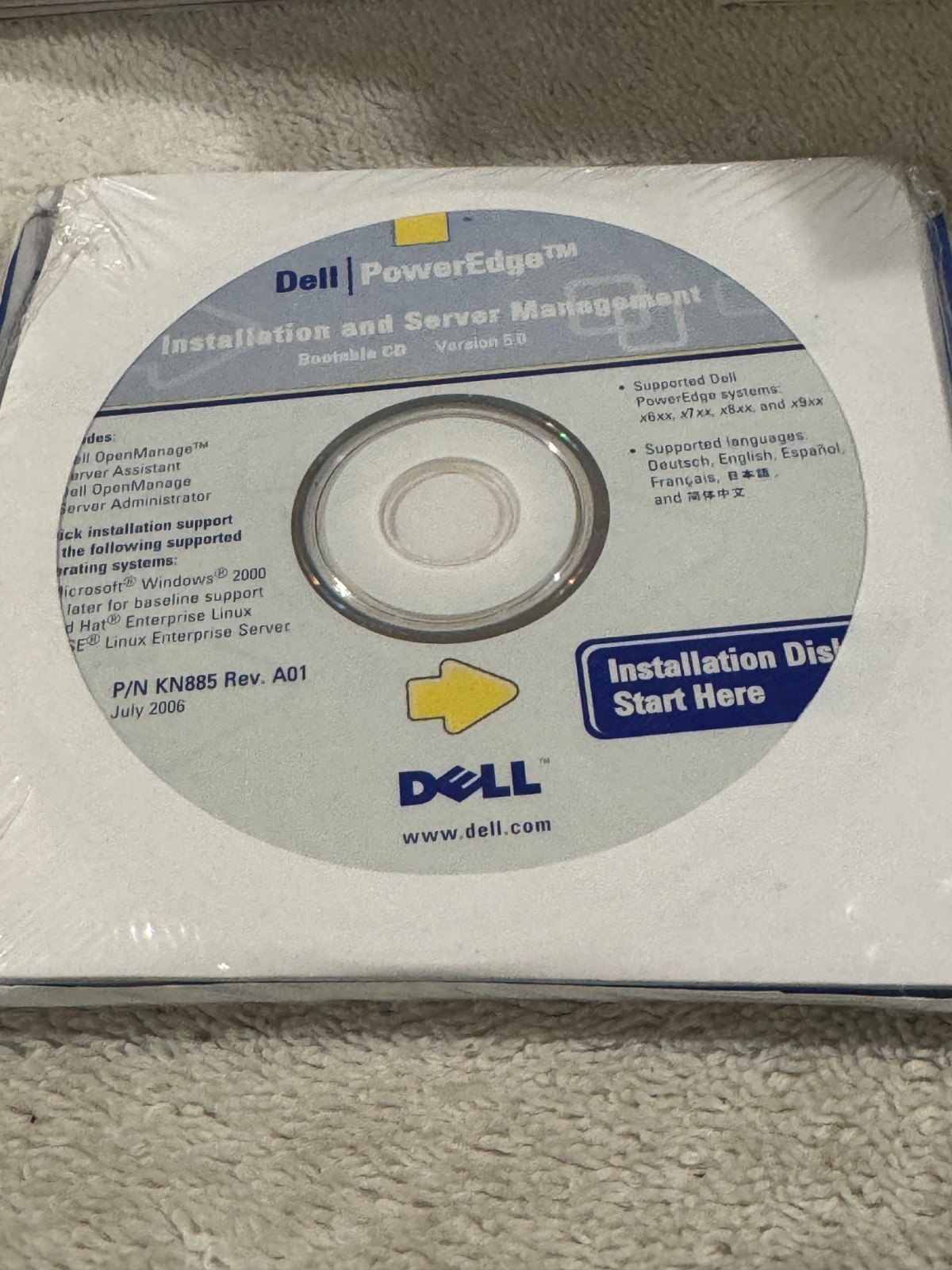 Dell PowerEdge lnstallation & Server Management Version 5.0 - NEW/SEALED