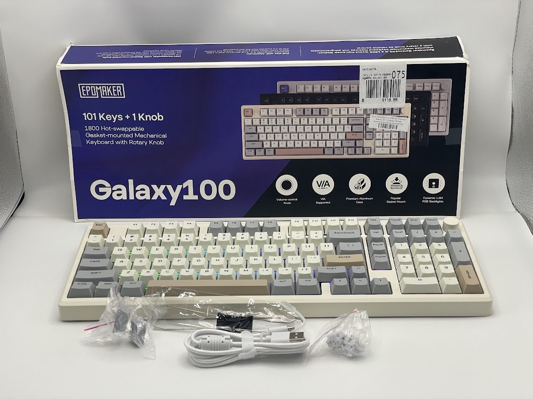 Epomaker Galaxy100 Mechanical keyboard - TESTED - WORKING - NO DONGLE
