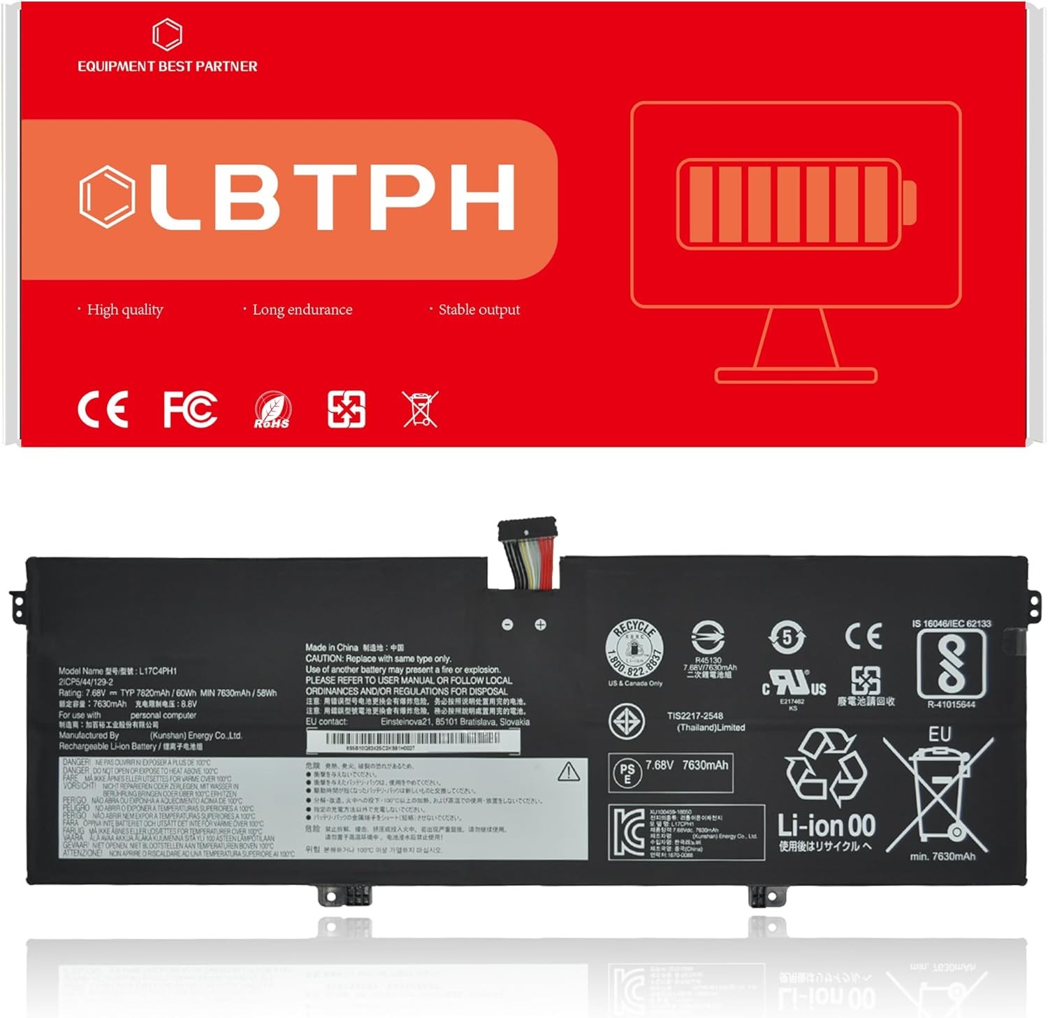 L17C4PH1 L17M4PH1 L17M4PH2 L17M4PH3 Compatible Laptop Battery Replacement