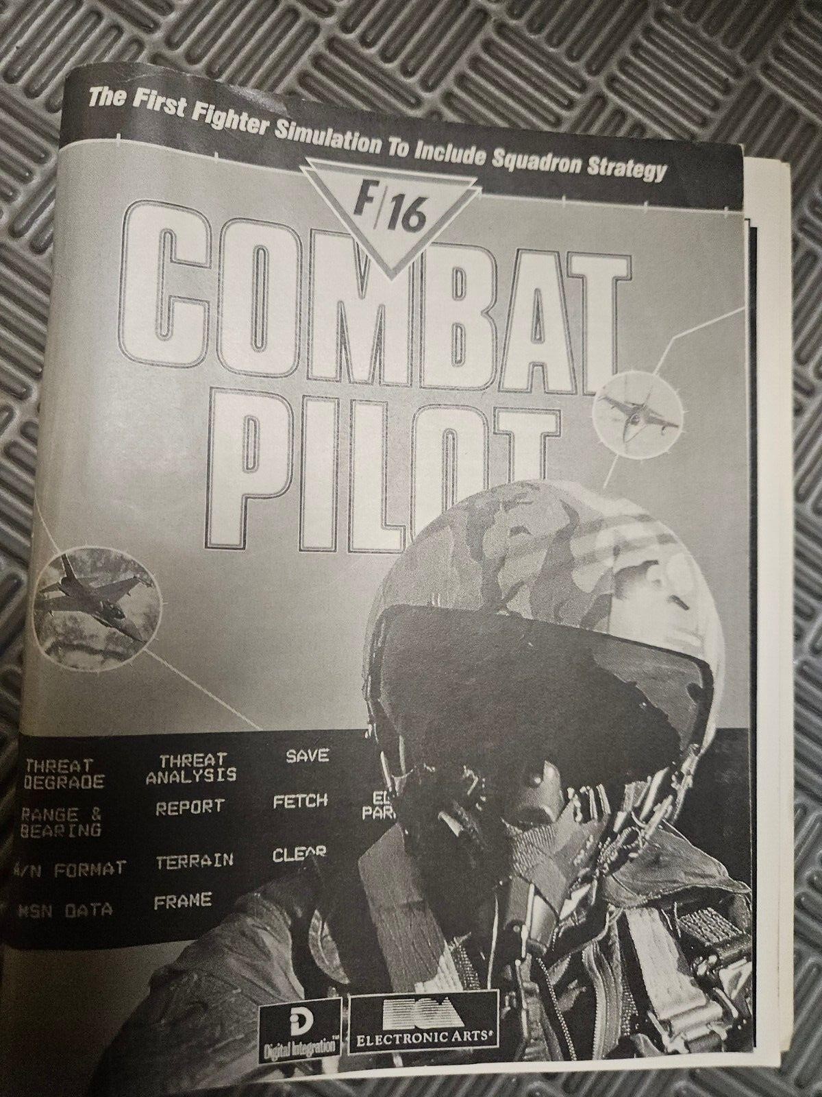 F/16 COMBAT PILOT MANUAL FOR ATARI