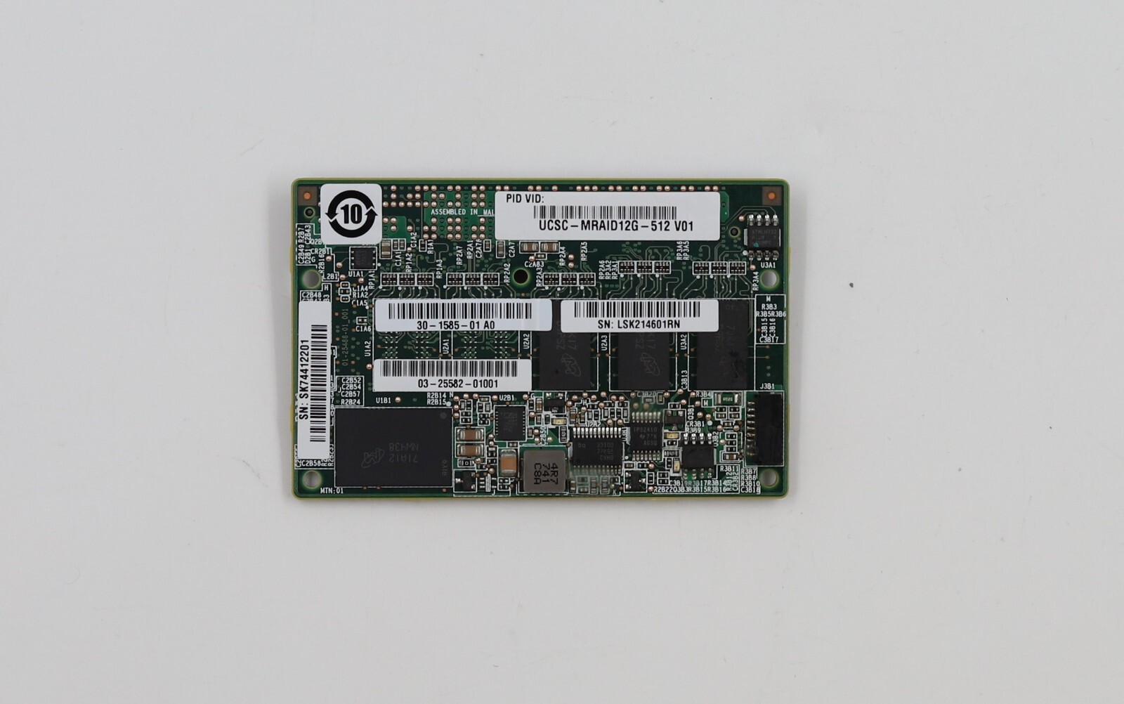 Cisco 512MB Flash Cache Memory Card P/N: UCSC-MRAID12G-512 V01 Tested Working