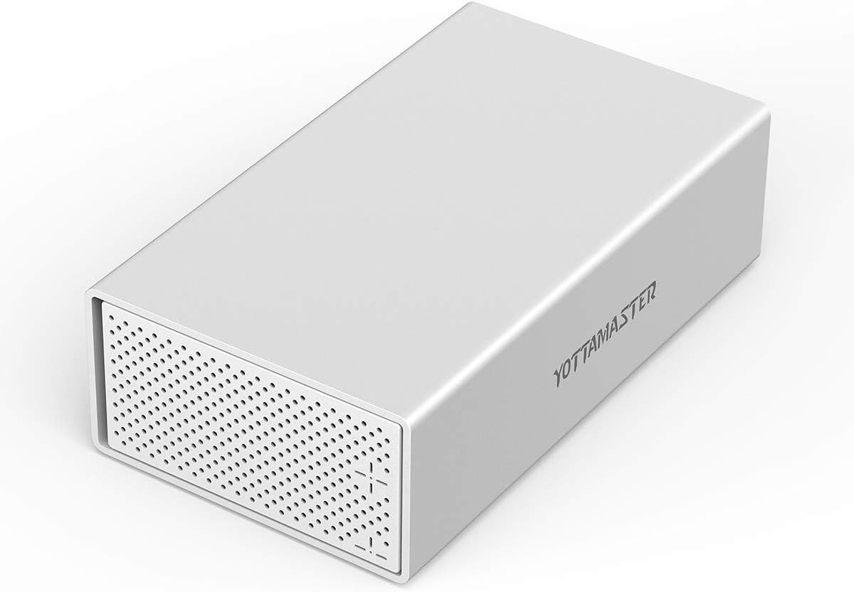 2 Bay USB3.0 Hard Drive Enclosure External Aluminum For 2.5" 3.5" SATA HDD SSDs