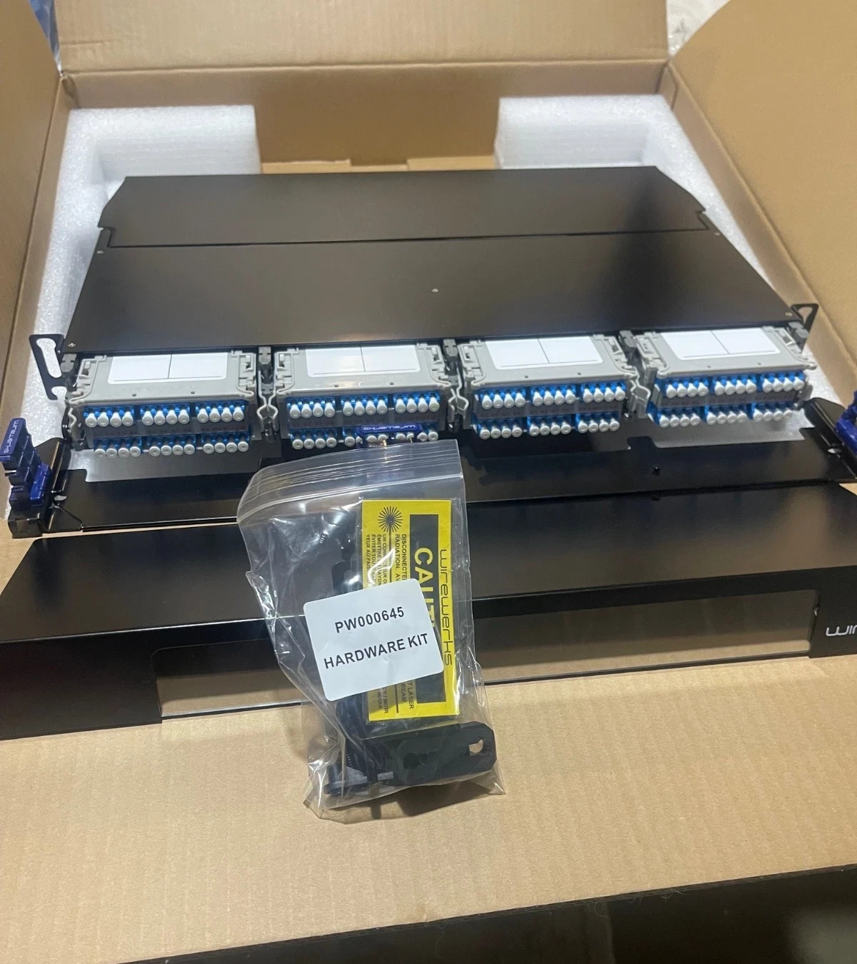 Wirewerks Next Step 1U Rack Mount 144 Fibers NS-PPW1U1S Loaded 4-2X12 CASETTES