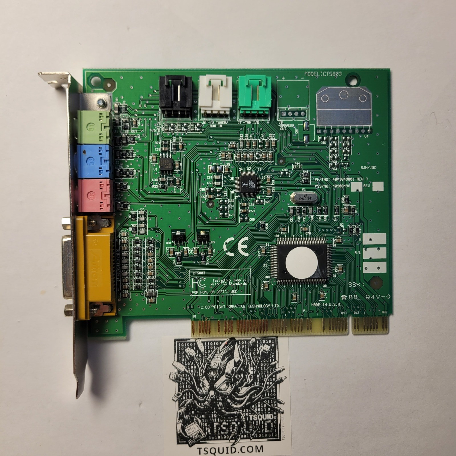 Creative Labs Sound Card CT5803 AudioPCI 9951 PCI Internal Legacy Audio Card