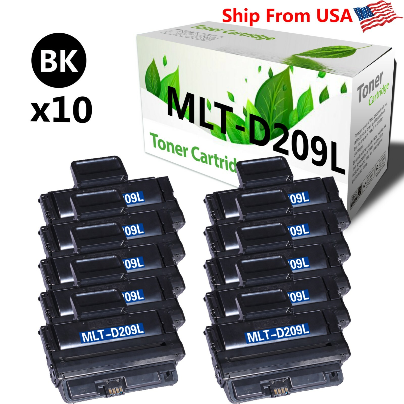 10PK MLT-D209L D209L Toner Cartridge Fit For ML-2855ND ML-2855 Printer