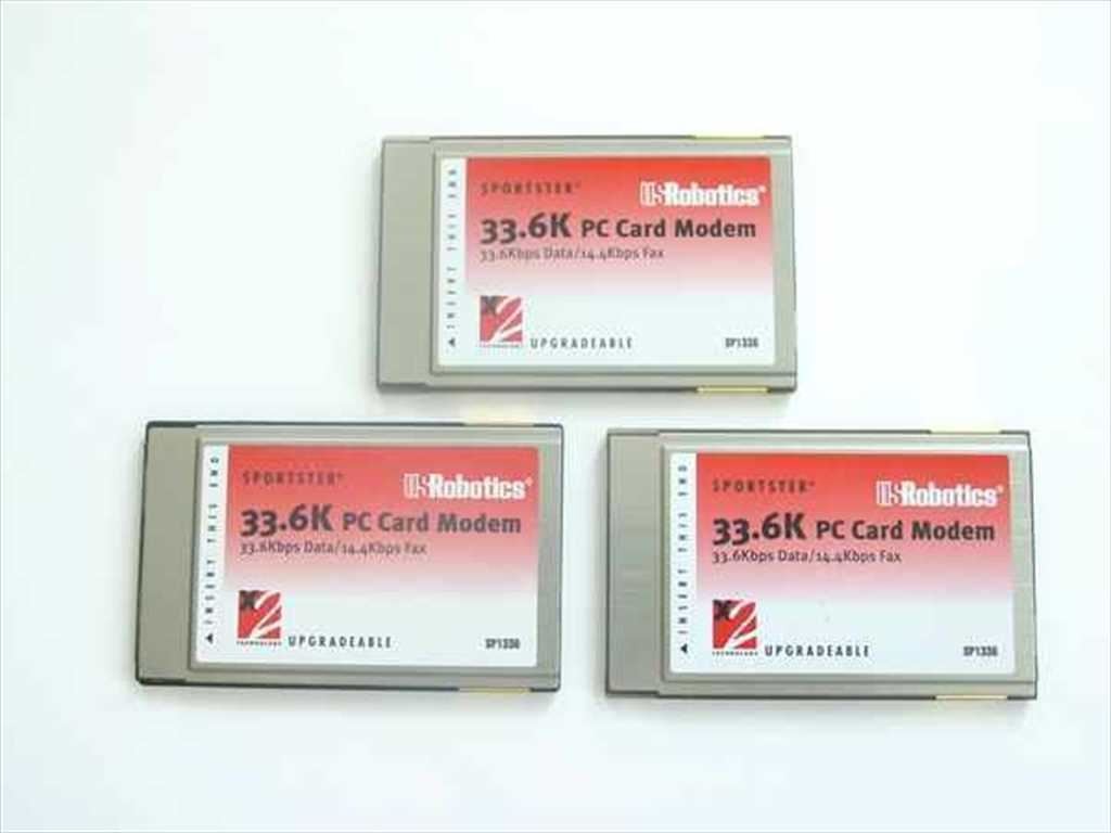 US Robotics Sportster SP1336 33.6K PC Card Modem 14.4 Kbps Fax PCMCIA Type II