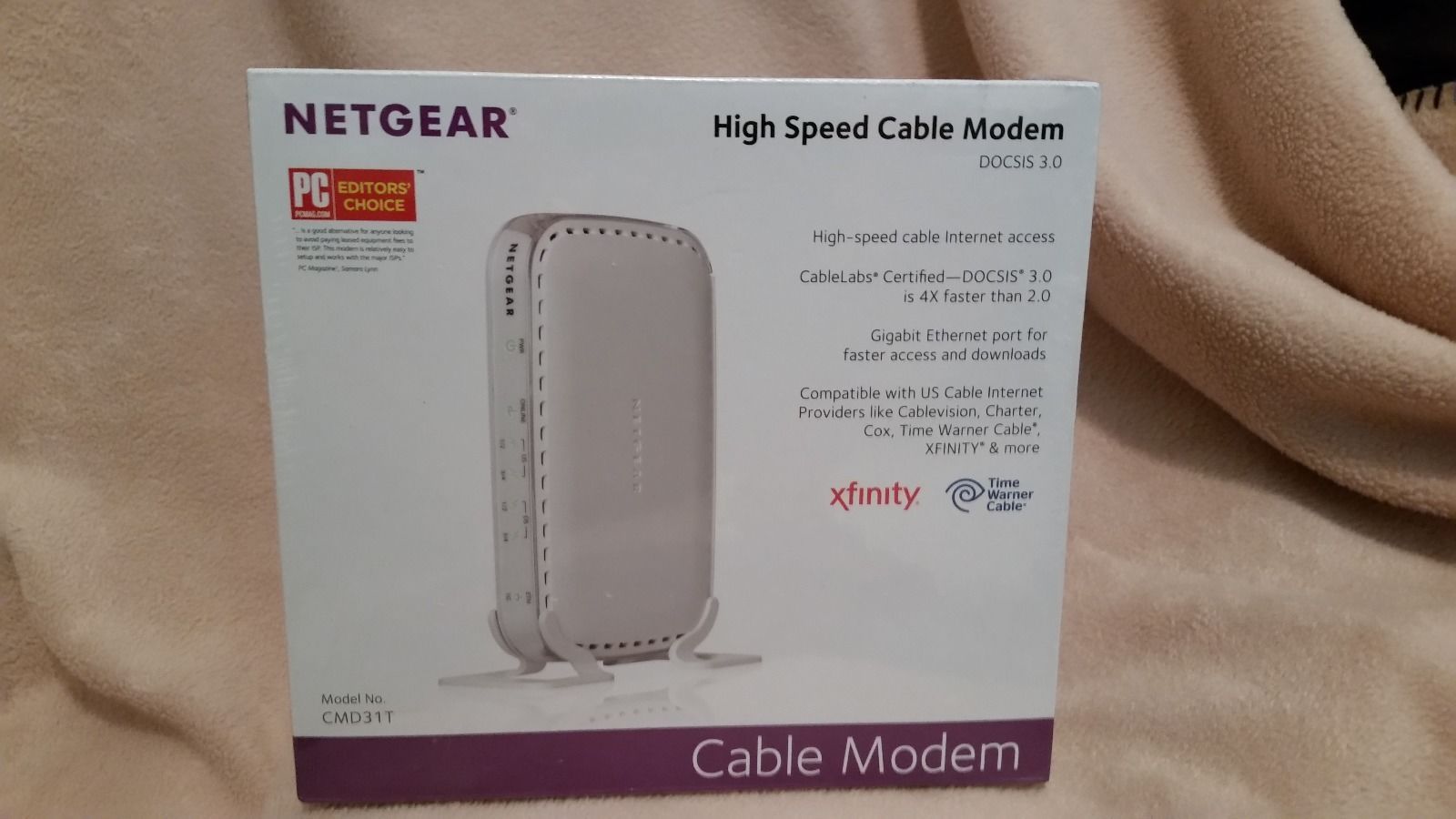 BRAND NEW NETGEAR DOCSIS 3.0 - High Speed Cable Modem CMD31T-100NAS