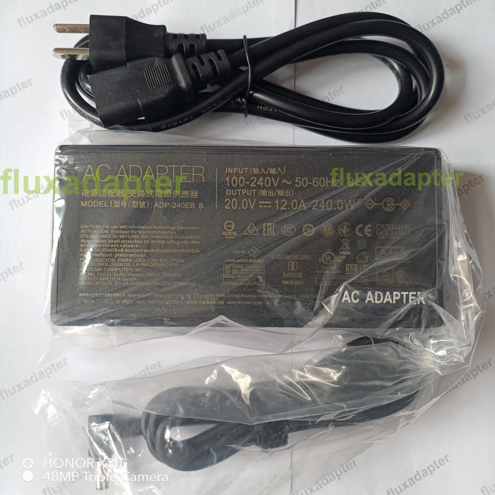 NEW 240W 20.0V 12A Adapter Charger for ASUS ROG Strix SCAR/Zephyrus ADP-240EB B
