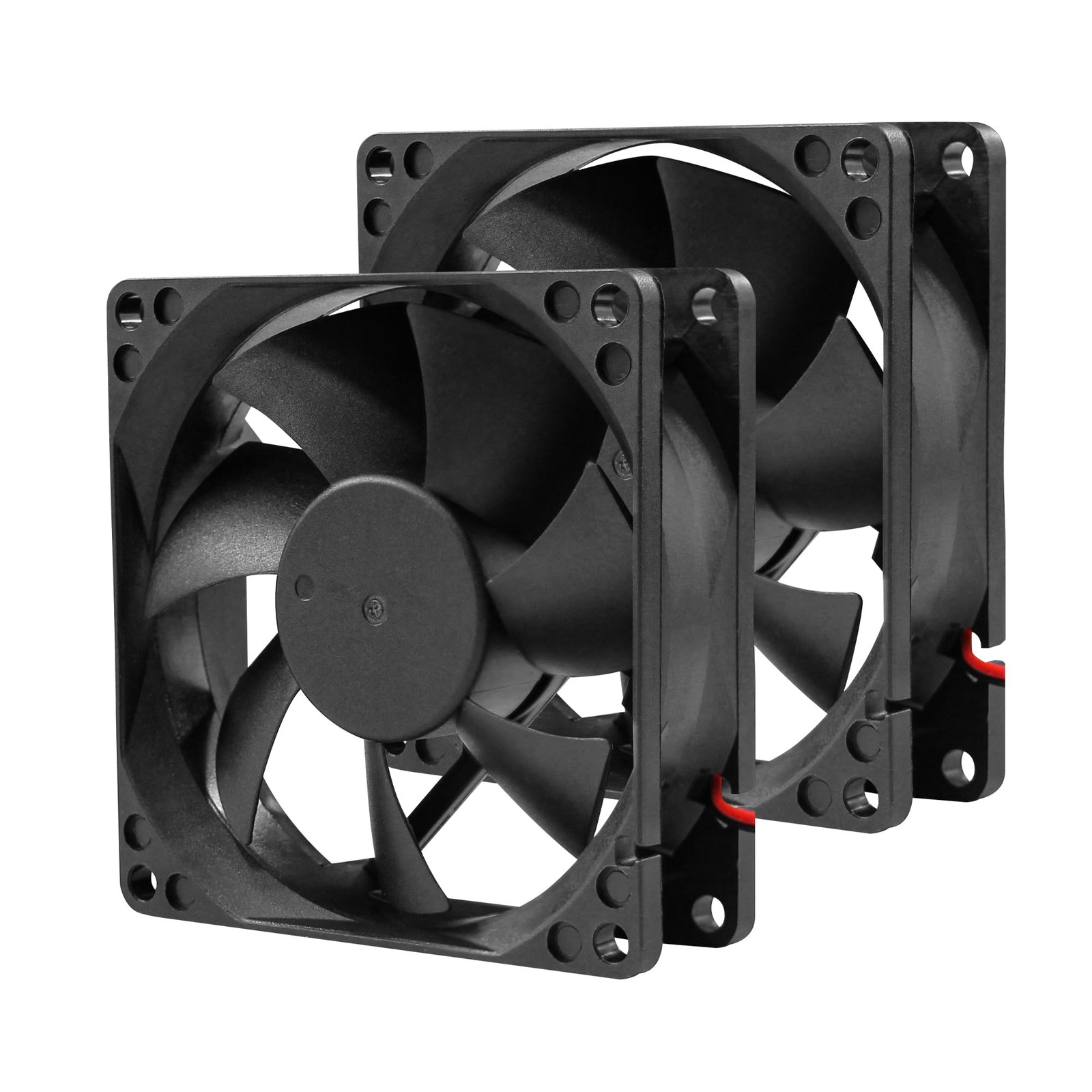 80x25mm12V DC HighPerformance 2Pin XH2.54 Electronics Cooling Fan 2Pack