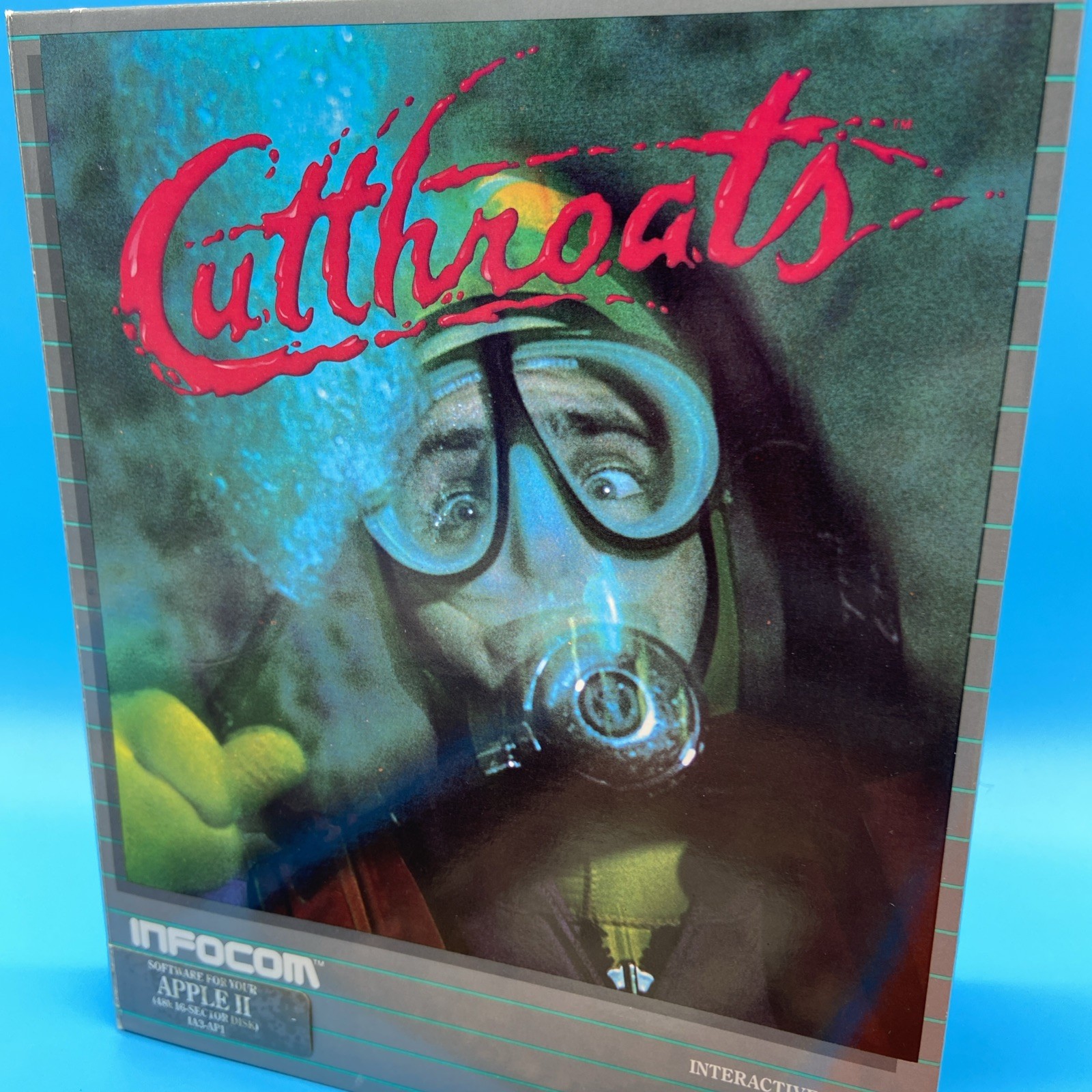 Cutthroats (1984) Infocom Apple II Complete In Box RARE Big Box vintage PC Game