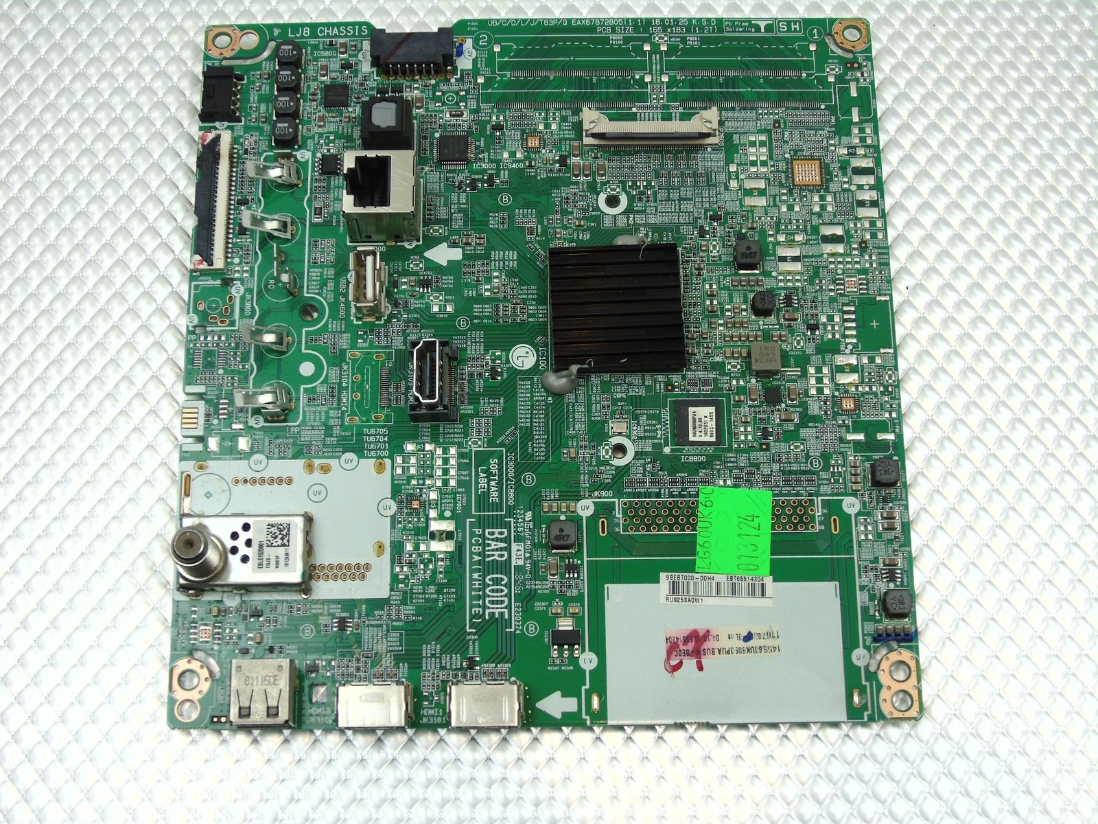 LG 60UK6090PUA HDR Smart LED UHD TV  Main Board - EBT65514304, EAX67872805(1.1)